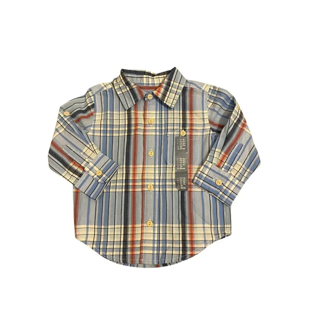 Baby Gap Baby Boy Plaid Shirt - Size 12-18 months - New without Tags!